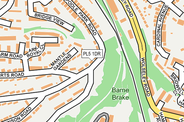 PL5 1DR map - OS OpenMap – Local (Ordnance Survey)