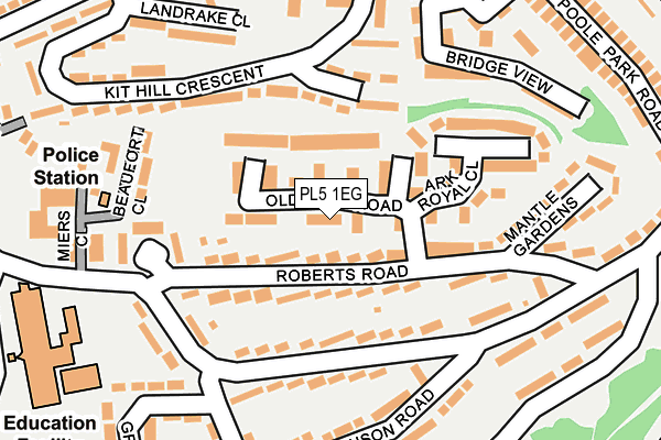 PL5 1EG map - OS OpenMap – Local (Ordnance Survey)