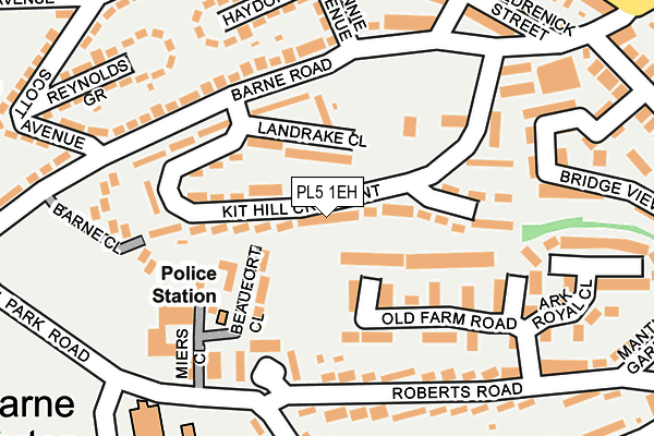 PL5 1EH map - OS OpenMap – Local (Ordnance Survey)