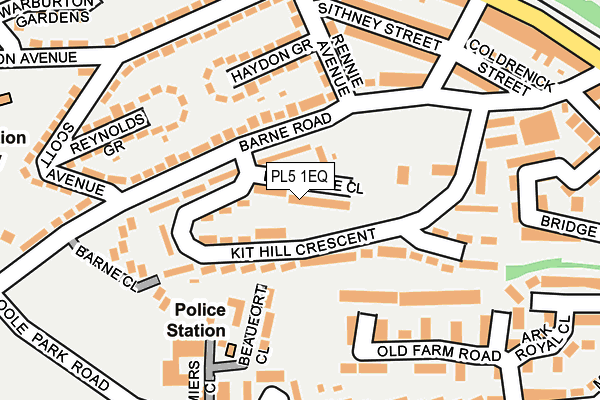 PL5 1EQ map - OS OpenMap – Local (Ordnance Survey)