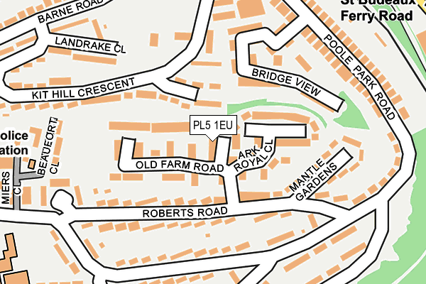 PL5 1EU map - OS OpenMap – Local (Ordnance Survey)
