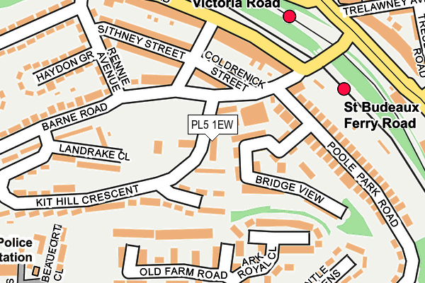 PL5 1EW map - OS OpenMap – Local (Ordnance Survey)