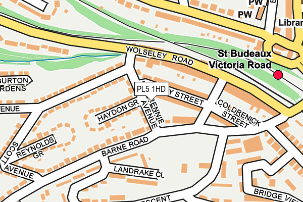 PL5 1HD map - OS OpenMap – Local (Ordnance Survey)