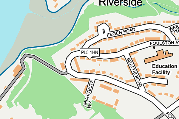 PL5 1HN map - OS OpenMap – Local (Ordnance Survey)