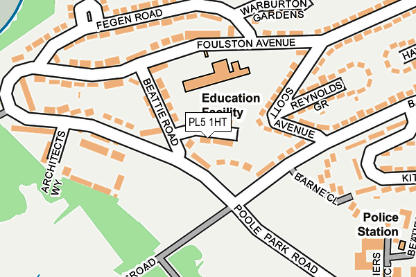 PL5 1HT map - OS OpenMap – Local (Ordnance Survey)