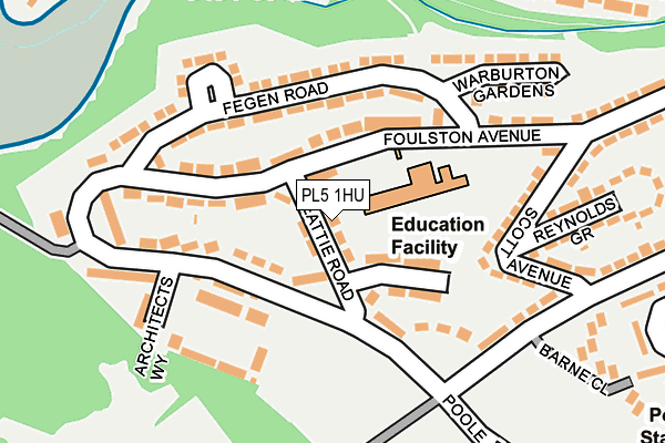 PL5 1HU map - OS OpenMap – Local (Ordnance Survey)