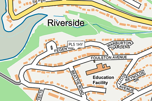 PL5 1HY map - OS OpenMap – Local (Ordnance Survey)