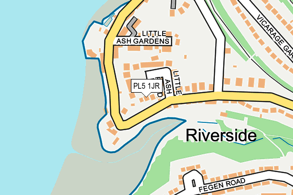 PL5 1JR map - OS OpenMap – Local (Ordnance Survey)