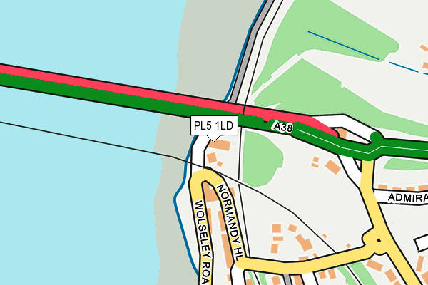 PL5 1LD map - OS OpenMap – Local (Ordnance Survey)