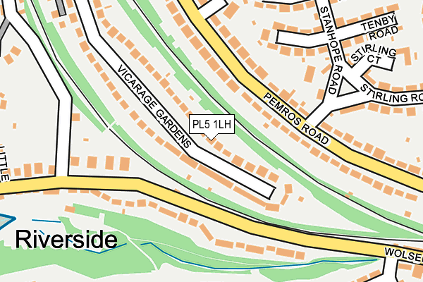 PL5 1LH map - OS OpenMap – Local (Ordnance Survey)