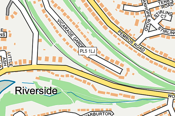 PL5 1LJ map - OS OpenMap – Local (Ordnance Survey)