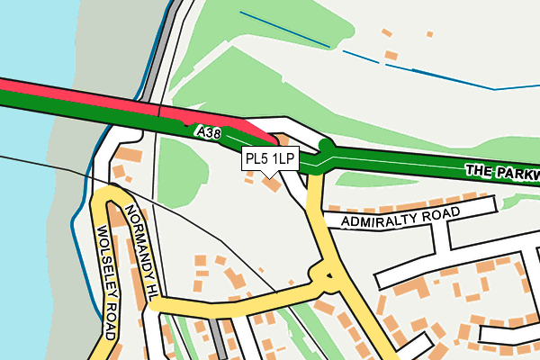 PL5 1LP map - OS OpenMap – Local (Ordnance Survey)