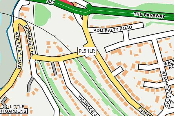 PL5 1LR map - OS OpenMap – Local (Ordnance Survey)
