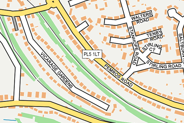 PL5 1LT map - OS OpenMap – Local (Ordnance Survey)