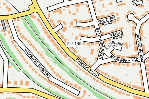 PL5 1NG map - OS OpenMap – Local (Ordnance Survey)