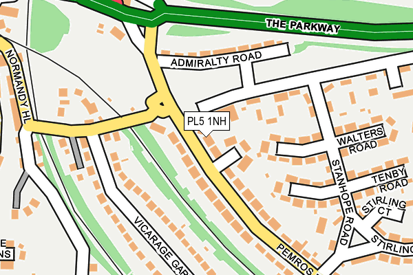 PL5 1NH map - OS OpenMap – Local (Ordnance Survey)