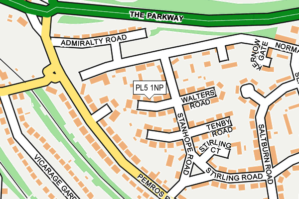 PL5 1NP map - OS OpenMap – Local (Ordnance Survey)