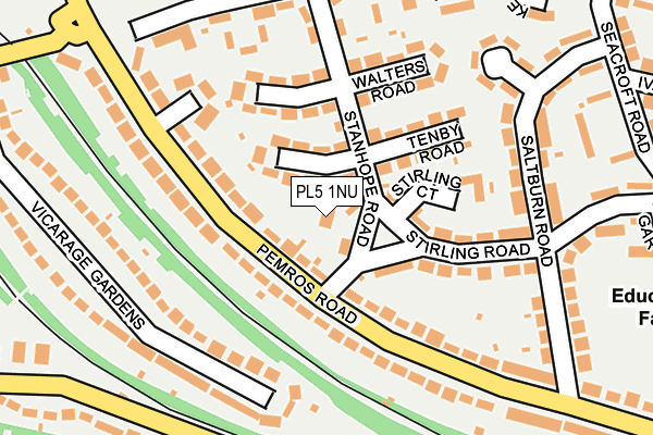 PL5 1NU map - OS OpenMap – Local (Ordnance Survey)