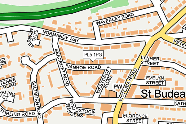 PL5 1PG map - OS OpenMap – Local (Ordnance Survey)