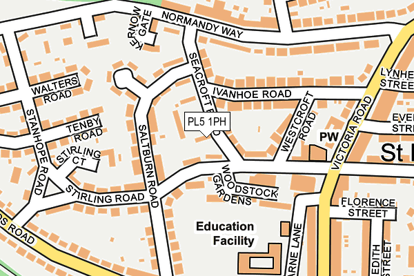 PL5 1PH map - OS OpenMap – Local (Ordnance Survey)