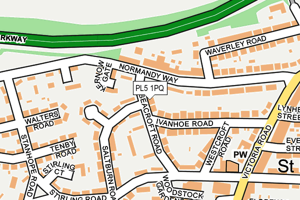 PL5 1PQ map - OS OpenMap – Local (Ordnance Survey)