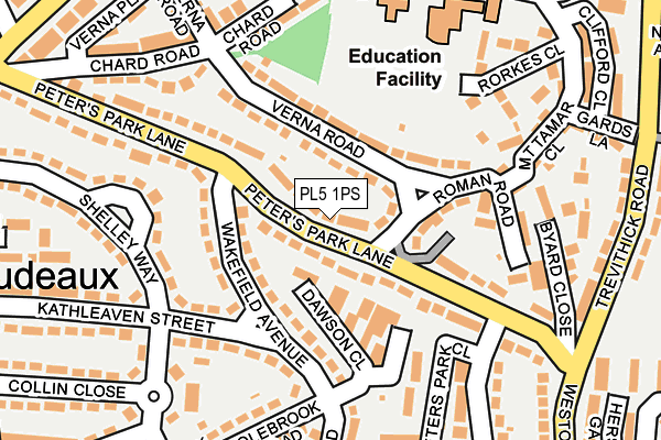 PL5 1PS map - OS OpenMap – Local (Ordnance Survey)