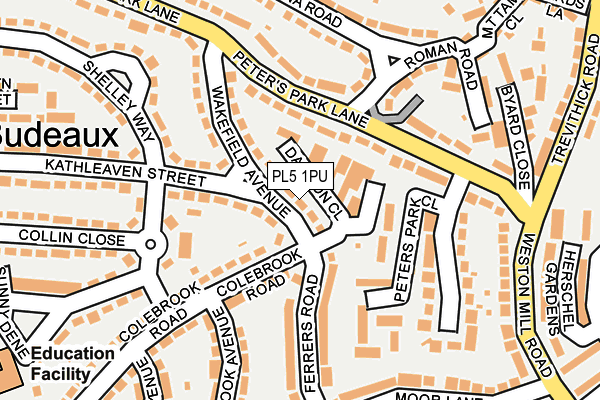 PL5 1PU map - OS OpenMap – Local (Ordnance Survey)