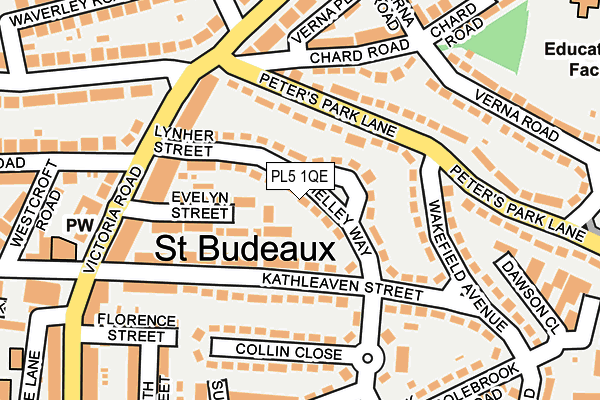 PL5 1QE map - OS OpenMap – Local (Ordnance Survey)