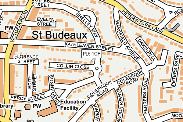 PL5 1QF map - OS OpenMap – Local (Ordnance Survey)