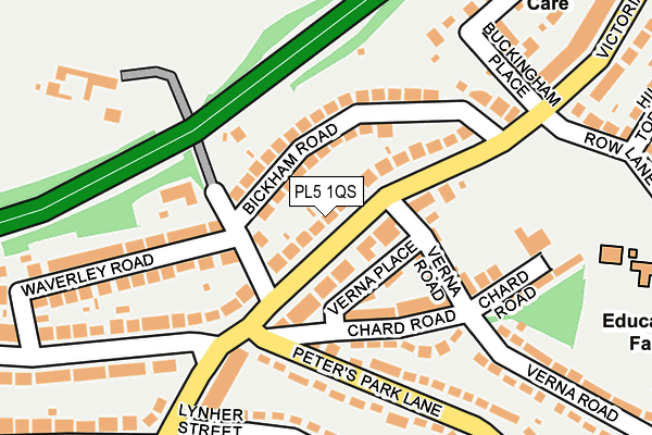 PL5 1QS map - OS OpenMap – Local (Ordnance Survey)