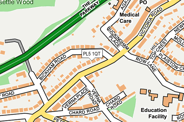 PL5 1QT map - OS OpenMap – Local (Ordnance Survey)