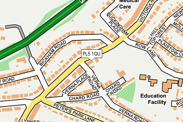 PL5 1QU map - OS OpenMap – Local (Ordnance Survey)