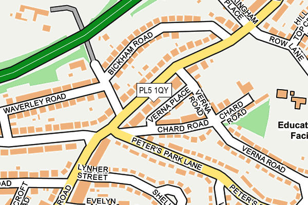 PL5 1QY map - OS OpenMap – Local (Ordnance Survey)