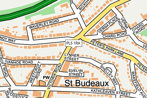 PL5 1RA map - OS OpenMap – Local (Ordnance Survey)