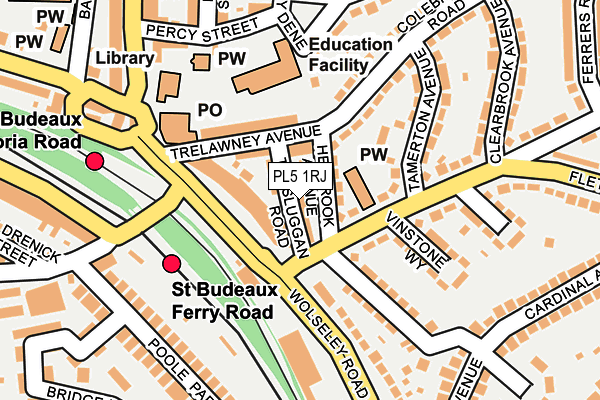 PL5 1RJ map - OS OpenMap – Local (Ordnance Survey)