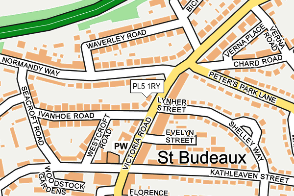 PL5 1RY map - OS OpenMap – Local (Ordnance Survey)