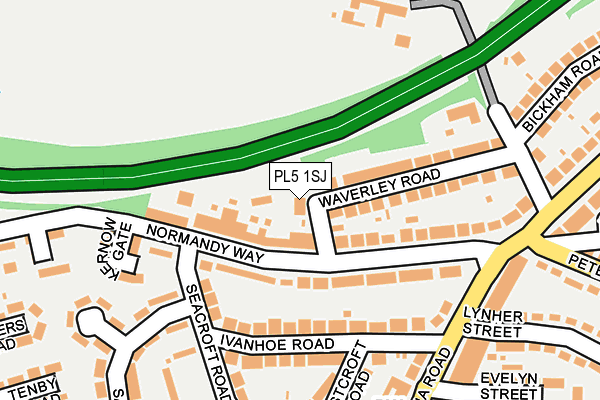 PL5 1SJ map - OS OpenMap – Local (Ordnance Survey)