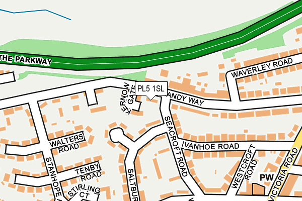 PL5 1SL map - OS OpenMap – Local (Ordnance Survey)