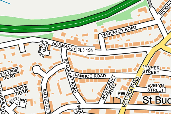 PL5 1SN map - OS OpenMap – Local (Ordnance Survey)