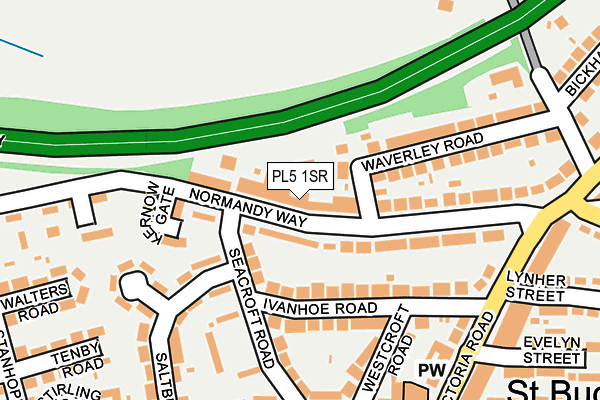 PL5 1SR map - OS OpenMap – Local (Ordnance Survey)