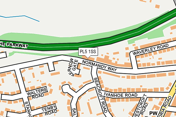 PL5 1SS map - OS OpenMap – Local (Ordnance Survey)