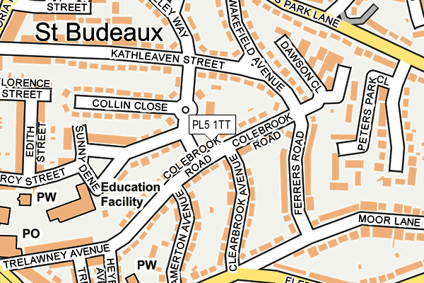 PL5 1TT map - OS OpenMap – Local (Ordnance Survey)