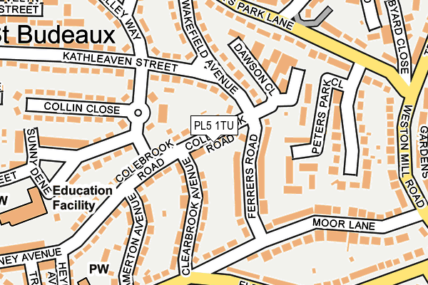 PL5 1TU map - OS OpenMap – Local (Ordnance Survey)