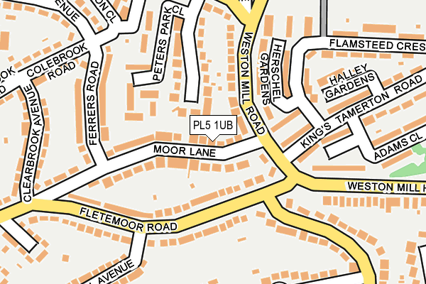 PL5 1UB map - OS OpenMap – Local (Ordnance Survey)