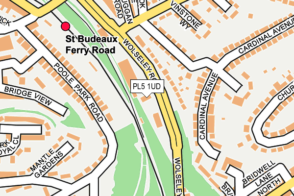 PL5 1UD map - OS OpenMap – Local (Ordnance Survey)