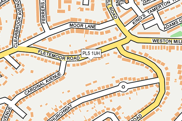 PL5 1UH map - OS OpenMap – Local (Ordnance Survey)