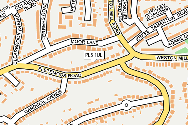 PL5 1UL map - OS OpenMap – Local (Ordnance Survey)