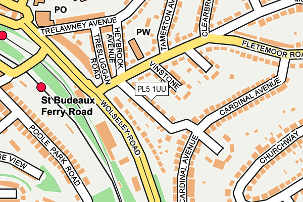 PL5 1UU map - OS OpenMap – Local (Ordnance Survey)