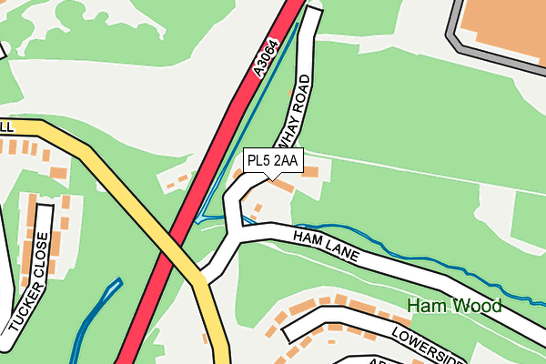 PL5 2AA map - OS OpenMap – Local (Ordnance Survey)