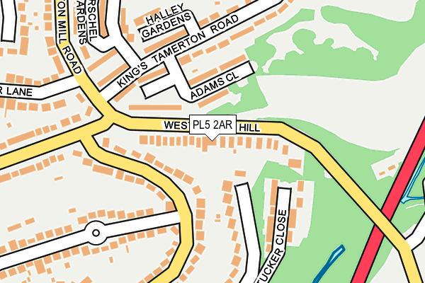 PL5 2AR map - OS OpenMap – Local (Ordnance Survey)